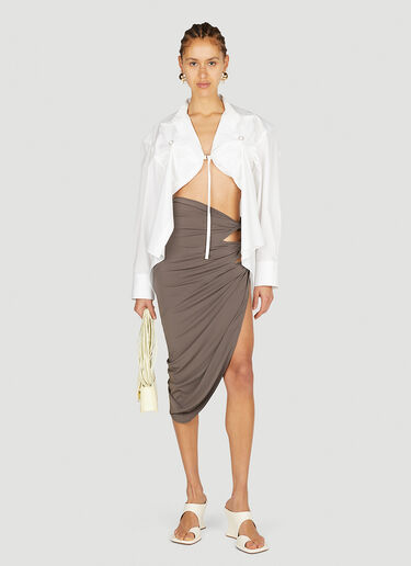 Jacquemus La Jupe Perola 半裙 灰色 jac0251046