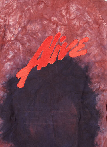 Alive & More 마블 풀오버 파카 재킷 레드 aam0146001