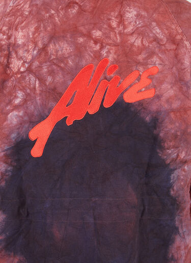 Alive & More Marbled Pullover Parka Jacket Red aam0146001