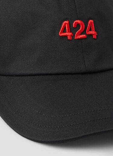 424 Logo Embroidered Baseball Cap Black ftf0148012