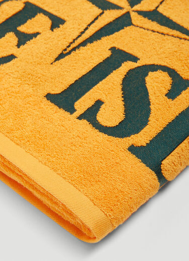 Stone Island logo-print Towel - Blue