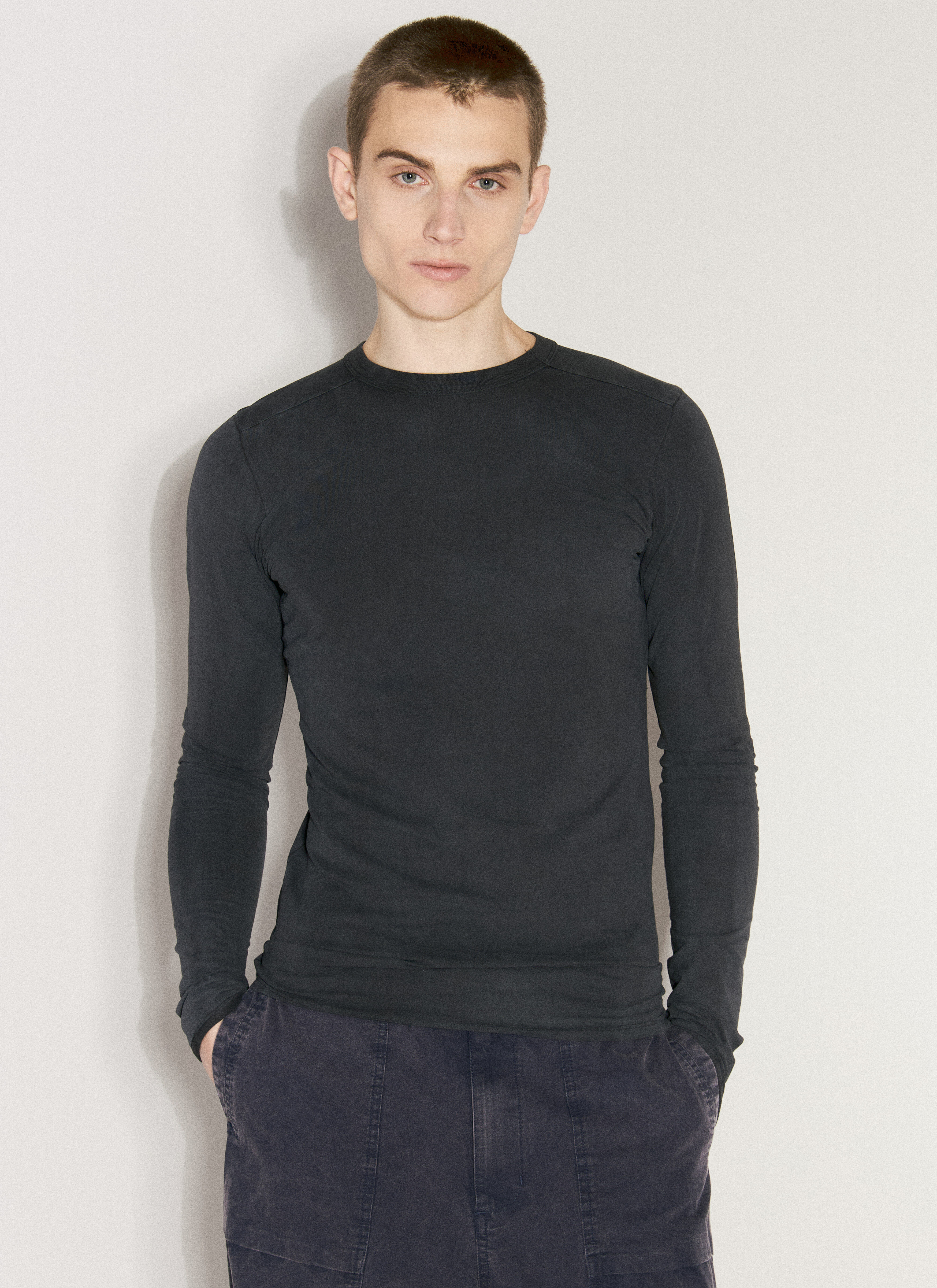 Jil Sander Primer Long Sleeve T-Shirt White jil0155008
