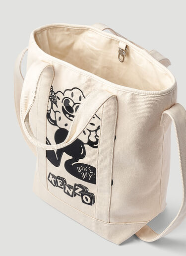 Kenzo Boke Boy Tote Bag Cream knz0152039