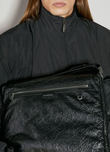 Balenciaga Superbusy Large Sling Shoulder Bag Black bal0149044