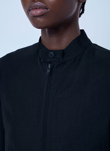 LN-CC® - LIMI Feu: Gusseted Stand Collar Blouson - Black LIMI Feu Gusseted Stand Collar Blouson Black lmf0263003