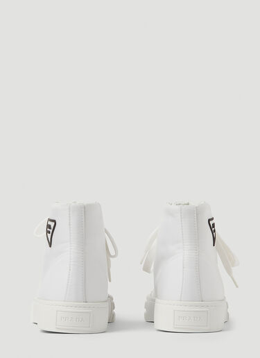 Prada 高帮徽标运动鞋 白 pra0245017