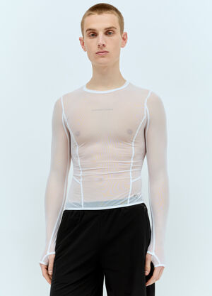 Charlie Constantinou Eden Long Sleeve Mesh Top Brown cco0158003