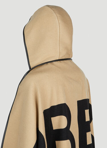 Burberry 文字围巾斗篷 米色 bur0253067