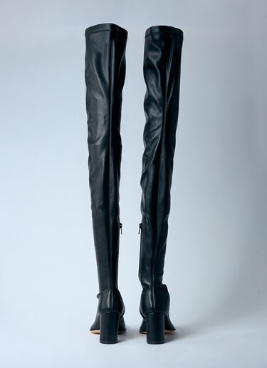 MM6 Maison Margiela Over-The-Knee Boots Black mmm0258006