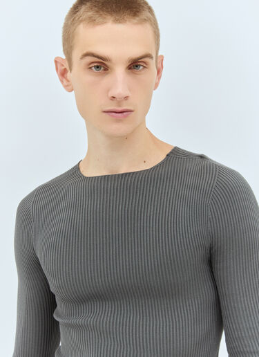 RIER Silk Castle Rock Knit Top Grey rrr0158007