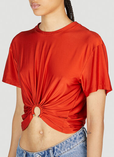 Front Ring T-Shirt Rabanne Front Ring T-Shirt Red pac0254012