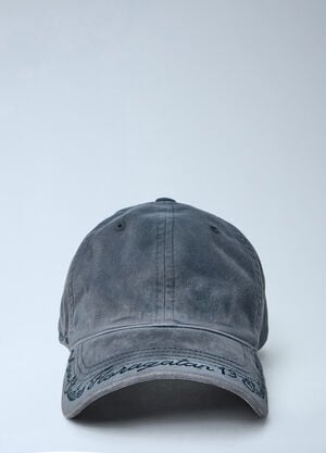 Acne Studios Logo Baseball Cap Grey acn0164010