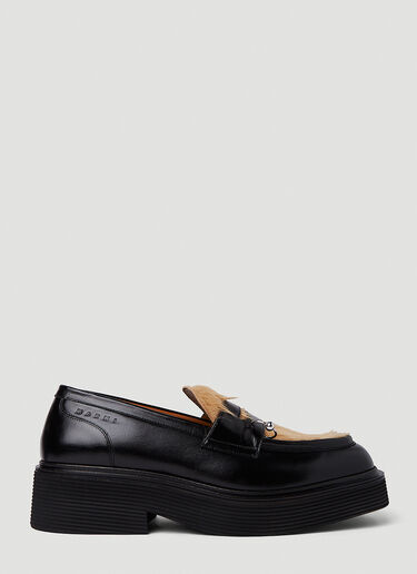 Marni Pierced Hair Loafers Black mni0151016