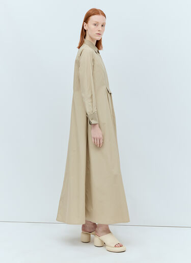 Max Mara 개버딘 맥시 원피스 베이지 max0256001