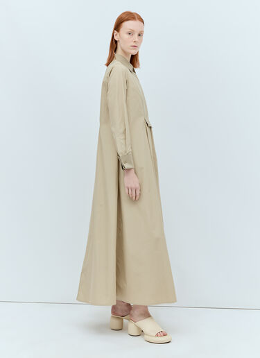 Max Mara Gabardine Maxi Dress Beige max0256001