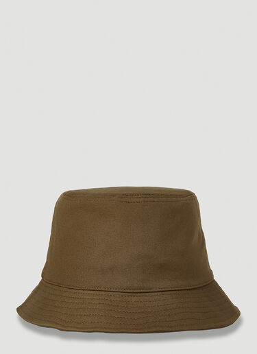 Stone Island Logo Patch Bucket Hat Green sto0152096