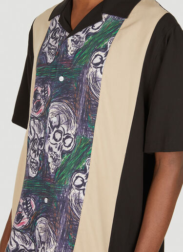 P.A.M. Skulls Bowling Shirt Black pam0149007