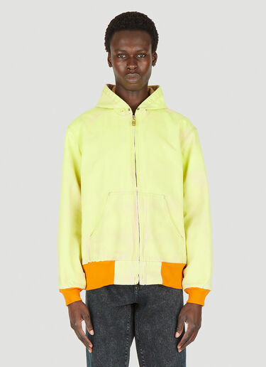 NOTSONORMAL Zip Up Hooded Sweatshirt Yellow nsm0348004