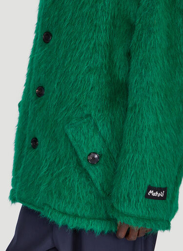 Marni Faux Fur Fuzzy Jacket Green mni0149023
