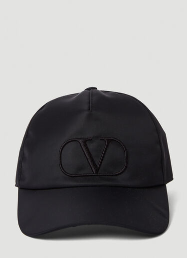 Valentino V 徽标棒球帽 黑色 val0150023
