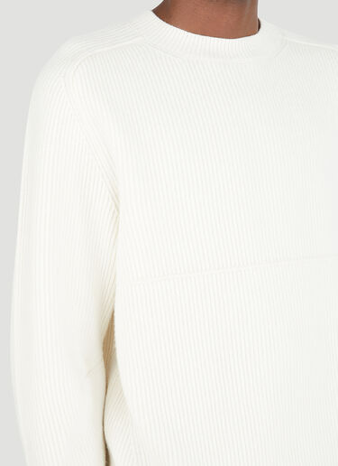 Tom Wood Crewneck Sweater White tmw0146003