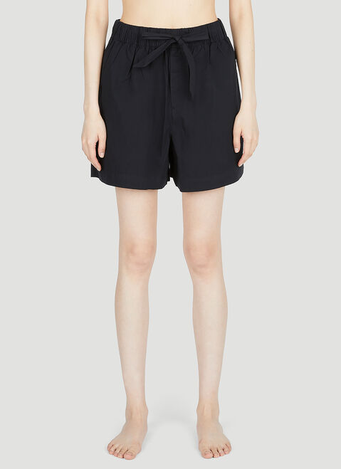 Tekla Drawstring Sleep Shorts Cream tek0355006