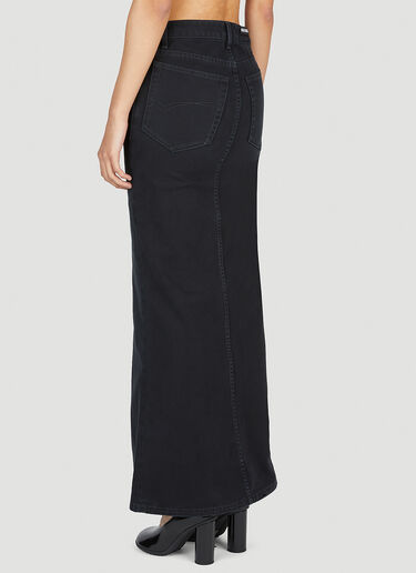 Balenciaga Denim Maxi Skirt Black bal0253003