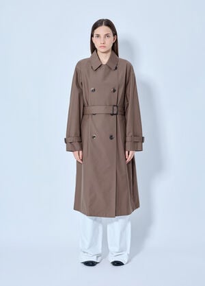 Max Mara Classic Cotton Trench Coat Brown max0265301