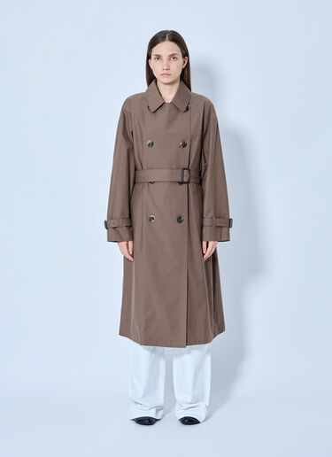 LN-CC® - Max Mara: Classic Cotton Trench Coat - Brown Max Mara Classic Cotton Trench Coat Brown max0265301