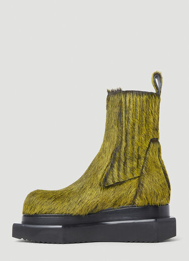 Rick Owens Fur Anke Boots Green ric0253032