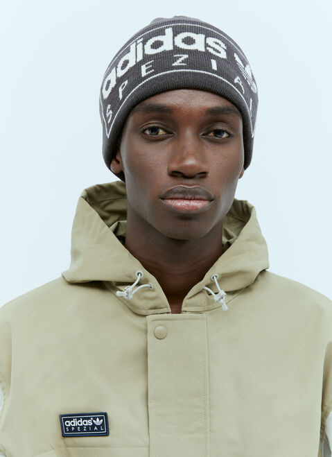 adidas Originals by Spezial Logo Jacquard Beanie Hat White aos0154011