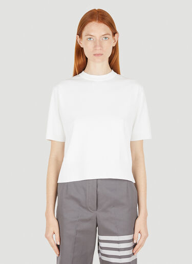 Thom Browne 条纹方正T恤 白 thb0248025