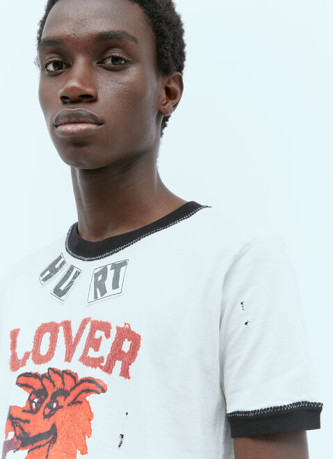 ERL Hurt Lover T-Shirt Blue erl0154020
