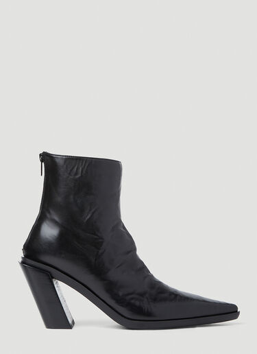 Ann Demeulemeester Florentine Heeled Ankle Boots Black ann0252015