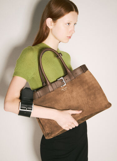 Prada Leather Wrist Strap Black pra0258070