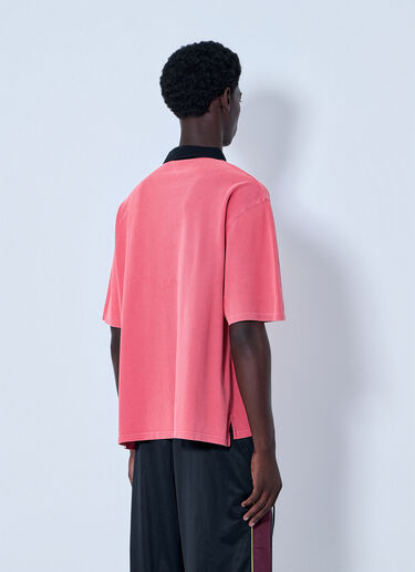 Martine Rose Logo Polo Shirt Pink mtr0164016