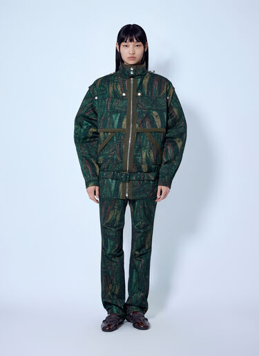 Kiko Kostadinov Heron Belted Jacket Green kko0265004