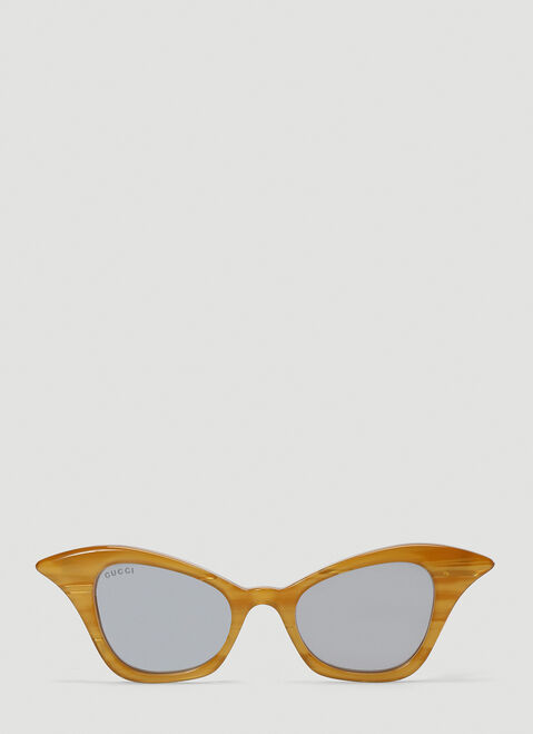 Tom Wood Cat-Eye Mirrored Sunglasses Silver tmw0240001