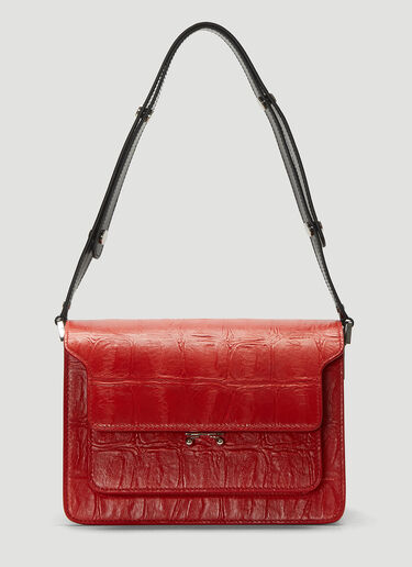 Marni Trunk Shoulder Bag Red mni0238010