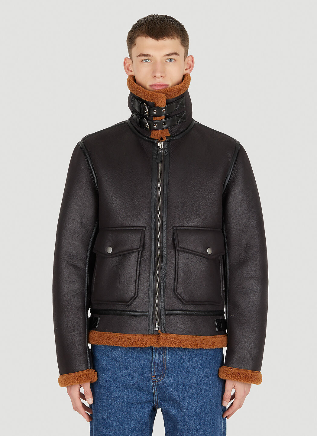 Apc best sale shearling jacket