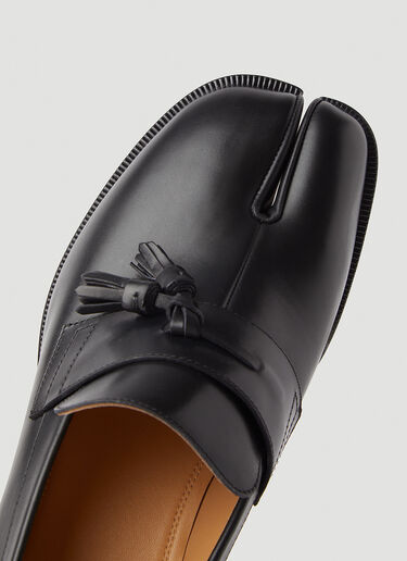Maison Margiela Tabi Leather Loafers Black mla0145031