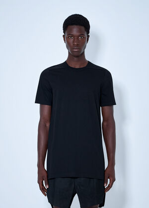 Rick Owens Crewneck Cotton T-Shirt Black ric0165050