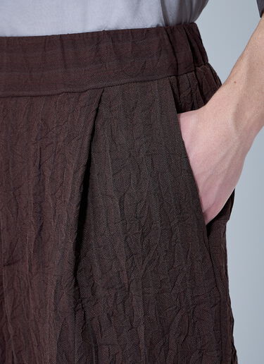 Dries Van Noten Crinkle Shorts Brown dvn0160017