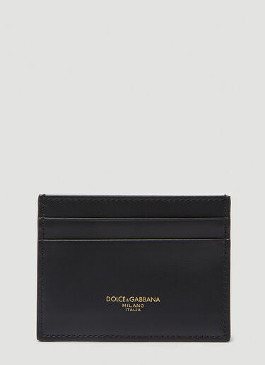 Dolce & Gabbana 로고 프린트 카드홀더 블랙 dol0147065