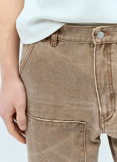 Acne Studios Patch Canvas Pants Brown acn0155010