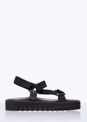Scarosso Wooster V Suede Sandals Black scr0158002