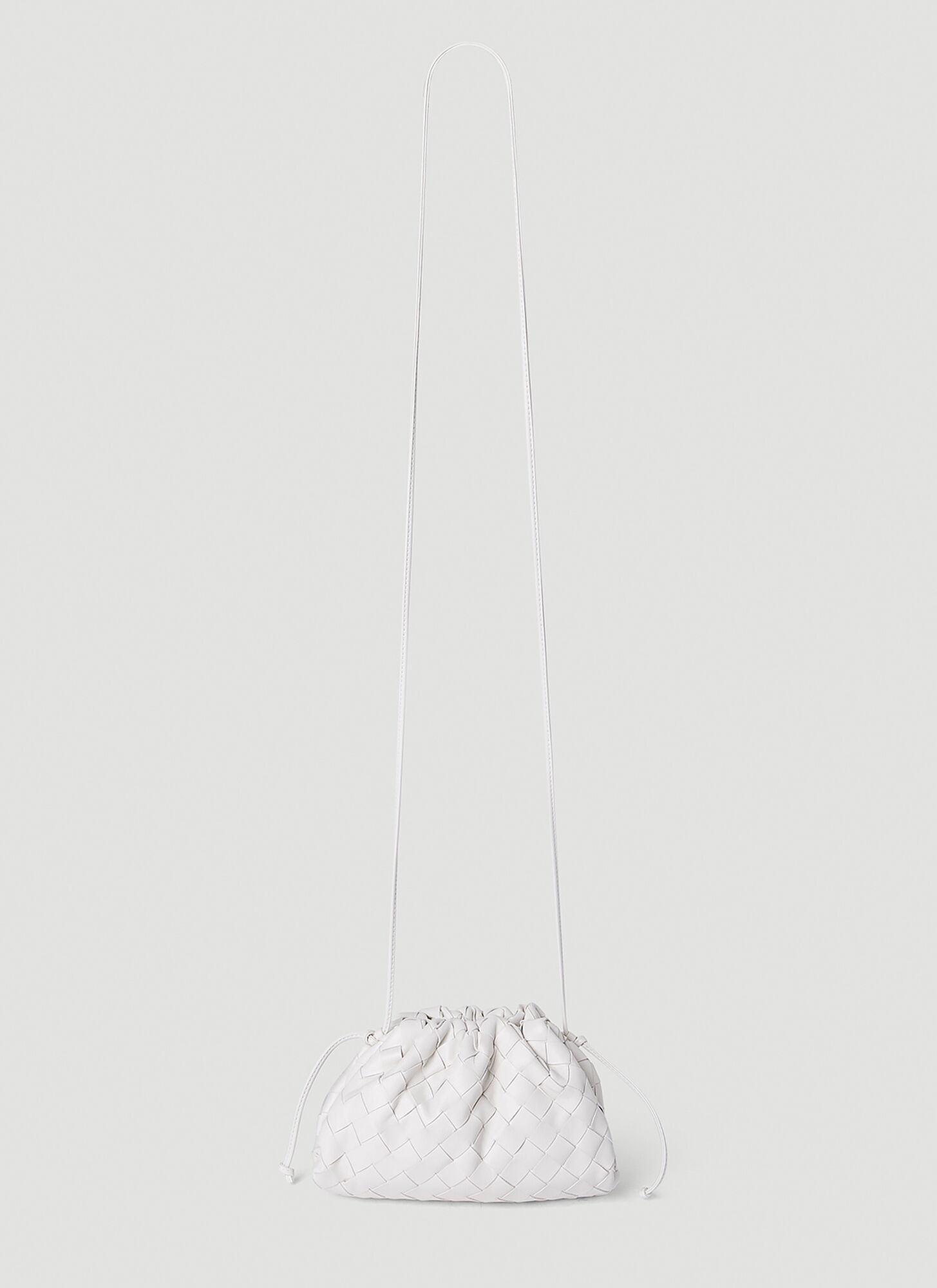 Bottega Veneta Pouch Intrecciato Clutch Bag Female White