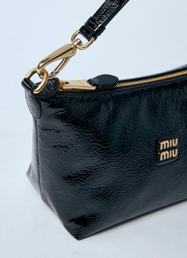 Miu Miu Patent Naplack Shoulder Bag Black miu0259043