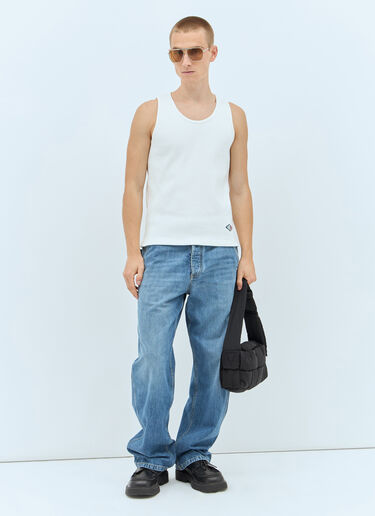 Bottega Veneta 골지 저지 탱크탑 화이트 bov0157010