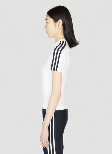 Balenciaga x adidas ロゴプリント アスレチックTシャツ ホワイト axb0251011